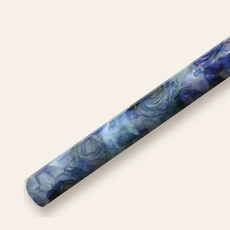 Bobina in decofibra Acquerello con rose blu e viola dipinte ad acquerello
