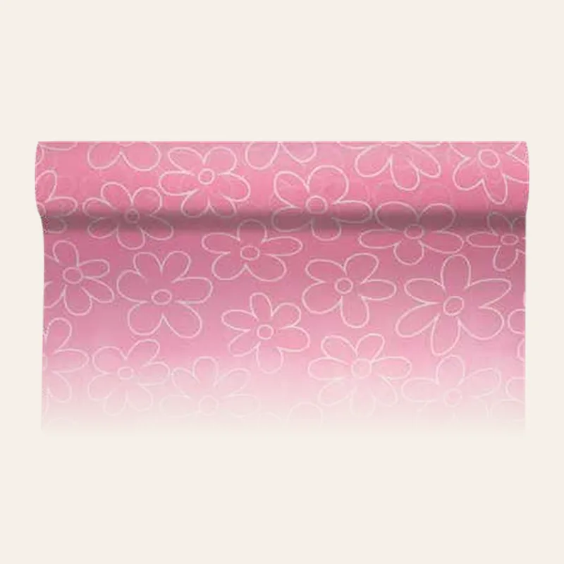 Bobina in TNT fantasia margherita, colore rosa